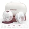 Picture of Momcozy Breast Pump Hands Free M5, Wearable Breast Pump of Baby Mouth Double-Sealed Flange with 3 Modes & 9 Levels, Electric Breast Pump Portable - 24mm, 2 Pack Cozy Red