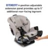 Picture of Graco Extend2Fit Convertible Baby Car Seat, Rear and Forward Facing, Adjustable Extension Panel for Extra Legroom, Ashten
