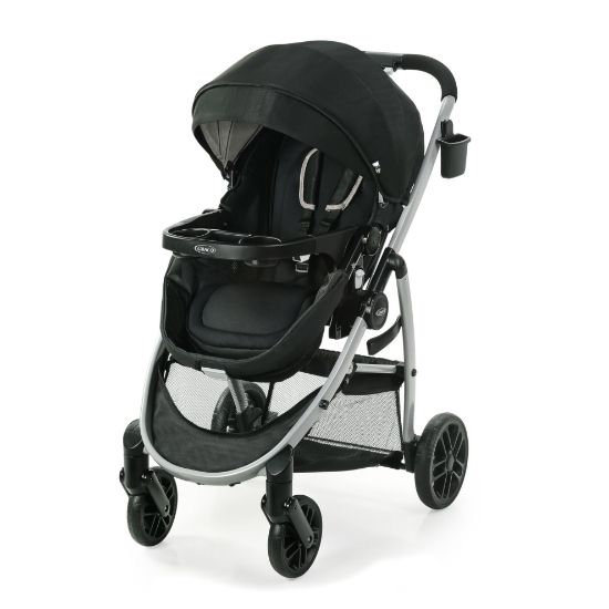 Picture of Graco Modes Pramette Stroller, Baby Stroller with True Pram Mode, Reversible Seat, One Hand Fold, Extra Storage, Child Tray, Pierce