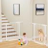 Picture of Cumbor 2 Pack 29.7-40.6" Baby Gate for Stairs, Mom's Choice Awards Winner-Dog Gate for Doorways, Pressure Mounted Self Closing Pet Gates for Dogs Indoor, Safety Child Gate with Easy Walk Thru Door