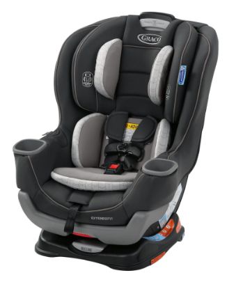 Picture of Graco Extend2Fit Convertible Baby Car Seat, Rear and Forward Facing, Adjustable Extension Panel for Extra Legroom, Redmond