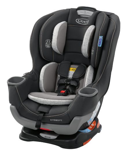 Picture of Graco Extend2Fit Convertible Baby Car Seat, Rear and Forward Facing, Adjustable Extension Panel for Extra Legroom, Redmond