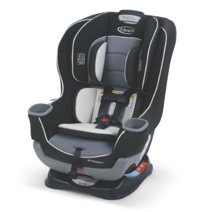 Picture of Graco Extend2Fit Convertible Baby Car Seat, Rear and Forward Facing, Adjustable Extension Panel for Extra Legroom, Gotham
