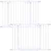 Picture of Cumbor 2 Pack 29.7-46" Baby Gate for Stairs, Mom's Choice Awards Winner-Auto Close Dog Gate for doorways, Easy Install Pressure Mounted Pet Gates indoor, Easy Walk Thru Wide Safety Gate for Dog, White