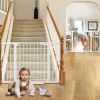 Picture of Cumbor 2 Pack 29.7-46" Baby Gate for Stairs, Mom's Choice Awards Winner-Auto Close Dog Gate for doorways, Easy Install Pressure Mounted Pet Gates indoor, Easy Walk Thru Wide Safety Gate for Dog, White