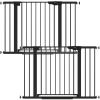 Picture of Cumbor 2 Pack 29.7-46" Baby Gate for Stairs, Mom's Choice Awards Winner-Auto Close Dog Gate for doorways, Easy Install Pressure Mounted Pet Gates indoor, Easy Walk Thru Wide Safety Gate for Dog, Black