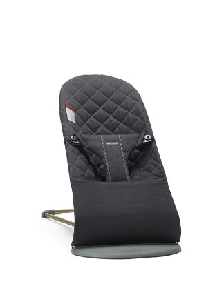 Picture of BabyBjörn Bouncer Bliss, Cotton, Black | 2-in-1 Adjustable Baby Bouncer Seat and Toddler Chair, Newborn to Toddler (8-29 lbs), 4 positions, Lightweight & Portable