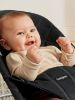 Picture of BabyBjörn Bouncer Bliss, Black, Woven, Classic Quilt | 2-in-1 Adjustable Baby Bouncer Seat and Toddler Chair, Newborn to Toddler (8-29 lbs), 4 Positions, Lightweight & Portable