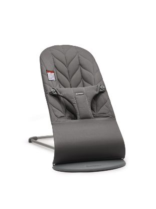 Picture of BabyBjörn Bouncer Bliss, Anthracite, Woven, Petal Quilt | 2-in-1 Adjustable Baby Bouncer Seat and Toddler Chair, Newborn to Toddler (8-29 lbs), 4 Positions, Lightweight & Portable