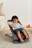Picture of BabyBjörn Bouncer Bliss, Anthracite, Woven, Petal Quilt | 2-in-1 Adjustable Baby Bouncer Seat and Toddler Chair, Newborn to Toddler (8-29 lbs), 4 Positions, Lightweight & Portable