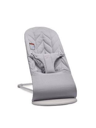 Picture of BabyBjörn Bouncer Bliss, Light Gray, Woven, Petal Quilt | 2-in-1 Adjustable Baby Bouncer Seat and Toddler Chair, Newborn to Toddler (8-29 lbs), 4 Positions, Lightweight & Portable