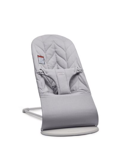 Picture of BabyBjörn Bouncer Bliss, Light Gray, Woven, Petal Quilt | 2-in-1 Adjustable Baby Bouncer Seat and Toddler Chair, Newborn to Toddler (8-29 lbs), 4 Positions, Lightweight & Portable