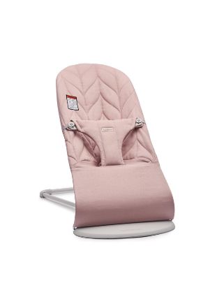 Picture of BabyBjörn Bouncer Bliss, Dusty Pink, Woven, Petal Quilt | 2-in-1 Adjustable Baby Bouncer Seat and Toddler Chair, Newborn to Toddler (8-29 lbs), 4 Positions, Lightweight & Portable
