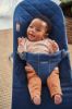 Picture of BabyBjörn Bouncer Bliss, Midnight Blue, Woven, Classic Quilt | 2-in-1 AdjustableBaby Bouncer Seat and Toddler Chair, Newborn to Toddler (8-29 lbs), 4 Positions, Lightweight & Portable