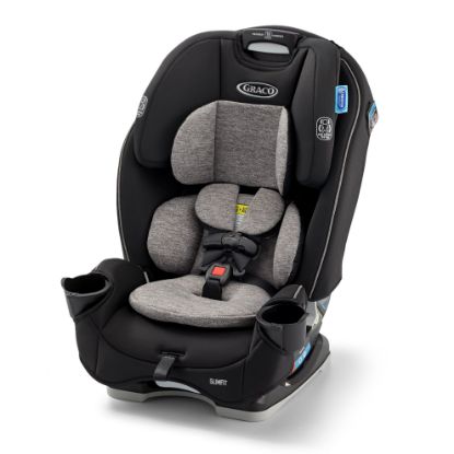 Picture of Graco Slimfit 3-in-1 Convertible Car Seat, Ultra-Space-Saving Design, Jarret, Suitable for Rear and Forward-Facing, Highback Booster Seat with 10-Position Headrest