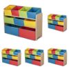Picture of Delta Children Deluxe 9-Bin Toy Storage Organizer - Greenguard Gold Certified, Natural/Primary (Pack of 5)