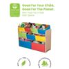 Picture of Delta Children Deluxe 9-Bin Toy Storage Organizer - Greenguard Gold Certified, Natural/Primary (Pack of 5)