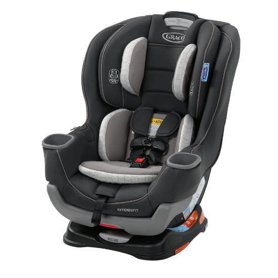 Picture of Graco Extend2Fit Convertible Car Seat, Rear-Facing and Forward-Facing, Extended Rear-Facing Seat Option, Redmond, Ideal for Newborns, Infants, and Toddlers