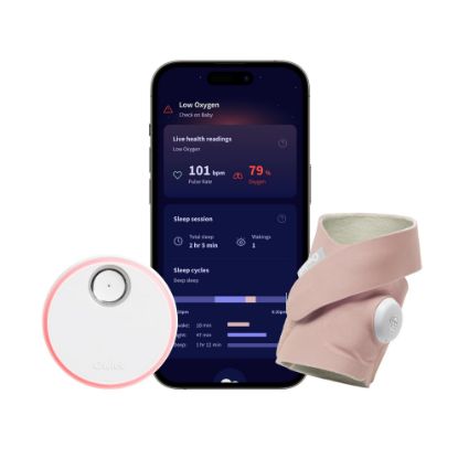 Picture of Owlet Dream Sock® - FDA-Cleared Smart Baby Monitor - Track Live Pulse (Heart) Rate, Oxygen in Infants - Receive Notifications