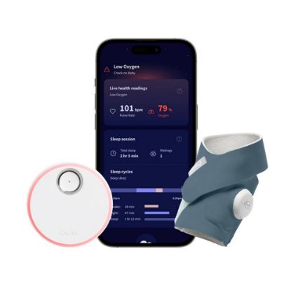 Picture of Owlet Dream Sock® - FDA-Cleared Smart Baby Monitor - Track Live Pulse (Heart) Rate, Oxygen in Infants - Receive Notifications