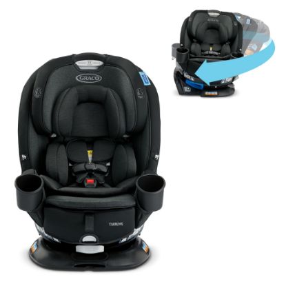 Picture of Graco Turn2Me 3-in-1 Convertible Car Seat, Rotating Seat feature, with Rear-Facing, Forward-Facing and Highback Booster options in Cambridge
