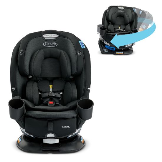 Picture of Graco Turn2Me 3-in-1 Convertible Car Seat, Rotating Seat feature, with Rear-Facing, Forward-Facing and Highback Booster options in Cambridge