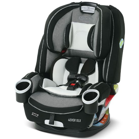 Picture of Graco 4Ever DLX 4-in-1 Car Seat, Grey, Infant to Toddler Car Seat, with 10 Years of Use, Rear-facing, Forward-facing and Booster Modes, Safe, Comfortable and Convenient