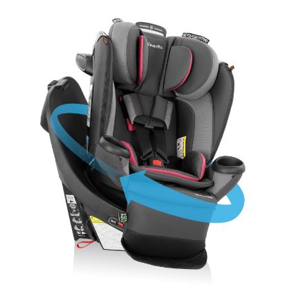Picture of Evenflo Revolve360 Extend All-in-One Rotational Car Seat with Quick Clean Cover (Rowe Pink)