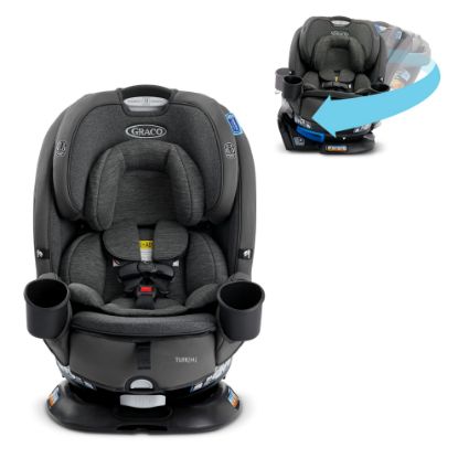 Picture of Graco Turn2Me 3-in-1 Car Seat with Rotating Feature, Highback Booster, for Newborn to Toddler up to 100lbs, in Manchester