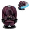 Picture of Graco Turn2Me 3-in-1 Convertible Car Seat, London, featuring Headrest and Harness Adjust, Easy Installation and Steel Reinforced Frame