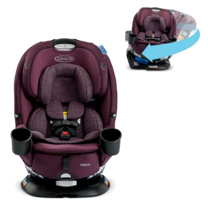 Picture of Graco Turn2Me 3-in-1 Convertible Car Seat, London, featuring Headrest and Harness Adjust, Easy Installation and Steel Reinforced Frame