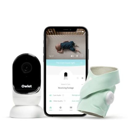 Picture of Owlet Duo - Cam and Smart Sock 3 - Smart Baby Monitor with Camera - Night Vision and Audio - iOS and Android Compatible - Secure, Encrypted HD Video for Baby Safety