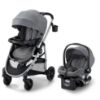 Picture of Graco Modes Pramette Travel System, 3-in1 Modular Carseat Stroller Combo, Infant Car Seat Carrier to Toddler Stroller, Includes the SnugRide 35 Car Seat, Ellington
