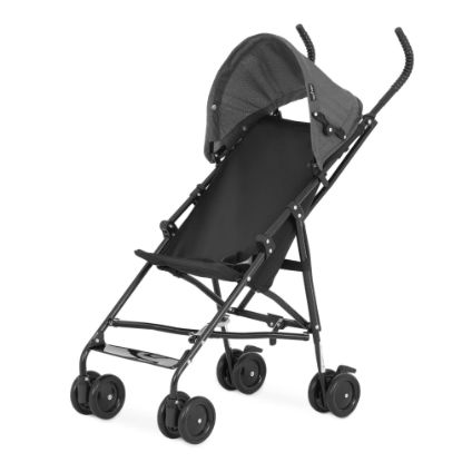 Picture of Dream On Me Aero Travel Umbrella Stroller, One-Hand Quick Fold, 3-Point Safety Harness, Dual Brakes, Adjustable Removable Canopy, Lightweight Compact & Space-Saving for Infants and Toddlers - Black