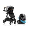 Picture of Evenflo Shyft Intuiti Travel System with Revolve180 LiteMax NXT Rotating Rear-Facing Lightweight Preemie and Infant Car Seat 3-30 lbs. (Fossil Gray)