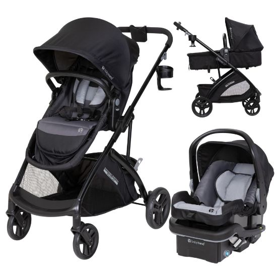 Picture of Baby Trend Passport Switch 6-in-1 Modular Stroller Travel System with EZ-Lift Plus Infant Car Seat, Dash Black