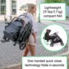 Picture of Ingenuity Ingenuity 3Dquickclose CS+ Compact Fold Stroller - Lightweight Stroller with Oversized Canopy, Extra-Large Storage and Compact Fold, Gray