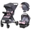 Picture of Baby Trend Passport Cargo Stroller Travel System with EZ-Lift Plus Infant Car Seat, Pink Bamboo