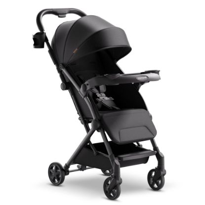 Picture of Mompush Lithe V2 Lightweight Travel Stroller, Compact Foldable Baby Stroller with Travel Bag, One-Hand Fold Stroller, Snack Tray, Mechanical Recline Seat, Airplane-Ready, UPF 50+ Canopy & Rain Cover