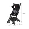 Picture of gb Pockit+ All-Terrain, Ultra Compact Lightweight Travel Stroller with Canopy and Reclining Seat in Velvet Black