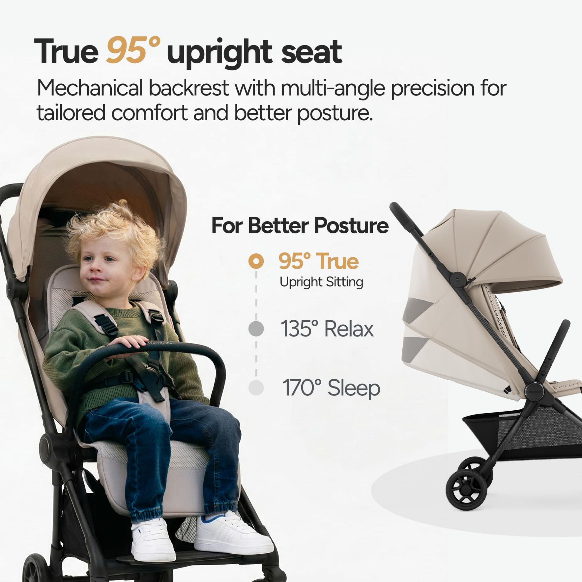 MyLittleUS. Mompush Nexis Carbon Travel Stroller, Ultra-Lightweight 11. ...