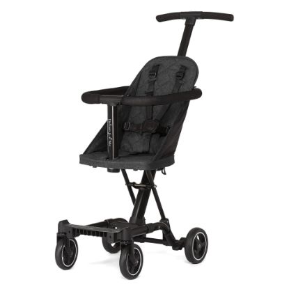 Picture of Dream On Me Coast Rider Travel Stroller, Lightweight & Compact Baby Stroller, Theme Park Approved, Book-Folding Design, Adjustable Handle, Soft-Ride Wheels, Converts to Rider & Scooter - Black
