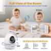 Picture of ANMEATE 5" HD Video Baby Monitor with Camera and Audio - No WiFi, 48H Battery Life,720P Remote Pan Tilt Zoom, Two-Way Talk, Night Vision, Thermal Room Monitor, Lullabies & White Noise, 1000ft Range