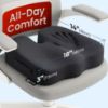 Picture of 5 STARS UNITED Seat Cushion - Memory Foam Chair Cushion for Tailbone Pain Relief - Ergonomic Support for Coccyx, Sciatica & Butt - Office, Desk & Gaming Chair, Car Seat, Wheelchair, Airplane, Black
