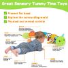 Picture of Baby Sensory Toy 0-6 Month Music Animal Stuffed Plush Caterpillar Toy for Infant 0-3-6-12 Month Old Tummy Time with Mirror Crinkle Rattle Toys for Newborn Boys Girl Shower Gifts Easter Basket Stuffer