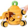 Picture of JoyCat Baby Toys 6-12 Months - Soft Baby Beehive with 5 Sensory Bees - Rattle, Crinkle Paper, Squeaker, Mirror, Busy Montessori Soft Toys for Toddlers 0-3 Years Old - Baby Easter Basket Stuffers Gift