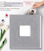 Picture of Artfeel Photo Album Self Adhesive Scrapbook Album for 3x5 4x6 5x7 8x10 Pictures,40 Pages Linen Cover with Display Window DIY Photo Book,Ideal Gifts for Family Travel Wedding Baby