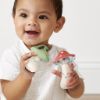Picture of Itzy Ritzy Mini Maracas Musical Rattle Toy - Sensory Baby Toy with Rattle Beads & Jingle Ball for Motor Skills & Auditory Development - for Ages 0 Months and Up (Mushroom)