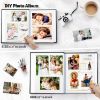 Picture of Artfeel Photo Album Self Adhesive Scrapbook,Large Photo Book for 4x6,5x7,8x10 Pictures,DIY Album for Baby Wedding Family Travel Birthday,with Metallic Pen and Scraper