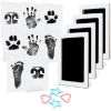 Picture of 4-Pack Baby Inkless Hand and Footprint Kit Paw Nose Print Kit for Dogs Cats Pets Clean Touch Ink Pad for Baby Pets Newborn Keepsake Mess-Free Ink Pad